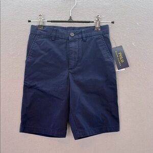Polo Ralph Lauren - NWT Boys Navy classic Chino shorts pants 100% cotton SZ 7